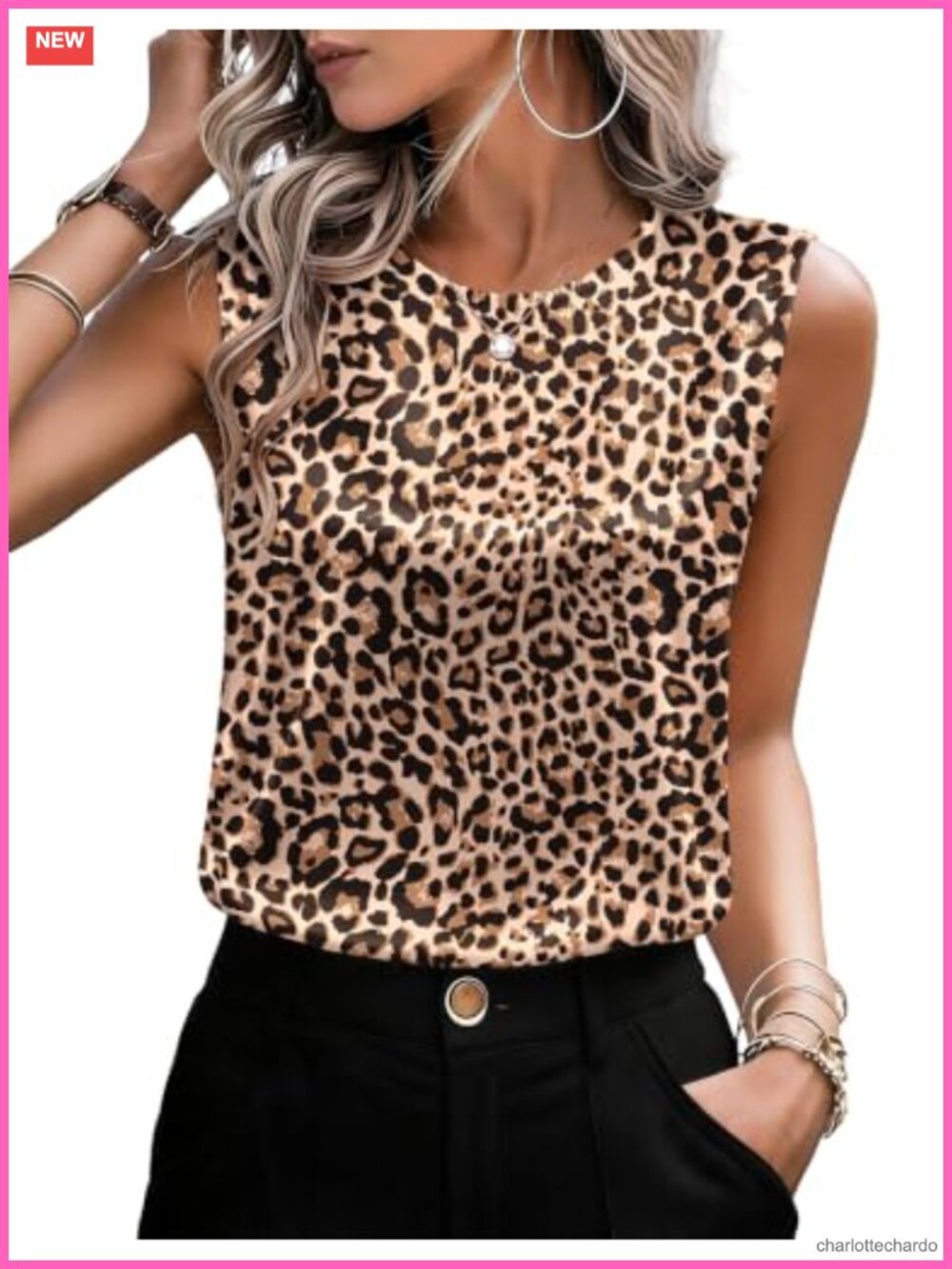Women's Satin Tank Top Sleeveless Dressy Casual Work Blouse Flowy Crew Neck